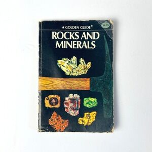 Rocks and Minerals Golden 1957 Vintage Paperback Nature Gemstones Field Guide